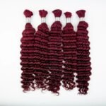 Human Braiding Hair Deep Wave Bulk Human Hair No Weft Virgin Hair Bundle Micro Human Braiding Hair for Boho Braids