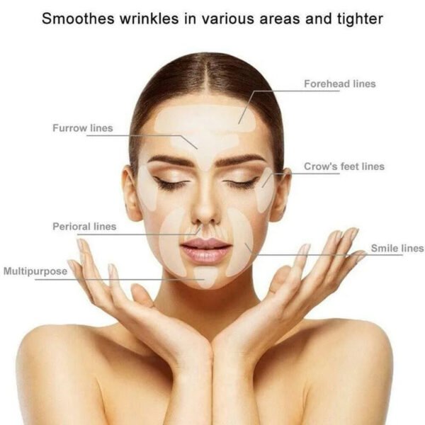 16pcs Reusable Silicone Patches Anti Rimpel Pads Silicone Wrinkle Removal Sticker -Face Forehead Neck Eye