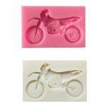 3D Motorcycle Silicone Molds Cake Decorating Fondant Mold DIY Baking Clay Candy Chocolate Gumpaste Moulds Kitchen Tools