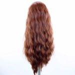 AIMEYA Synthetic Lace Front Wigs for Women Natural Hairline Long Brown Wig Pre Plucked Cosplay