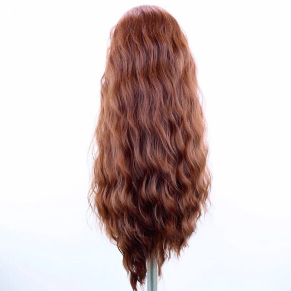 AIMEYA Synthetic Lace Front Wigs for Women Natural Hairline Long Brown Wig Pre Plucked Cosplay