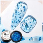 5-in-1 Glue Gel  - Reinforcement Gel, No-Wipe Top Coat, Manicure UV LED Soak Off Nail Gel Varnish for 3D Chrome Design