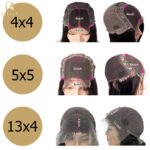 Color Platinum Ash Blonde Short Bob Body Wave 5x5 Lace Closure Human Hair Wig 13x4 613 Transparent Lace Front Wig For Women