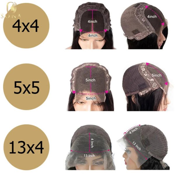 Color Platinum Ash Blonde Short Bob Body Wave 5x5 Lace Closure Human Hair Wig 13x4 613 Transparent Lace Front Wig For Women