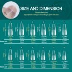 Soft Gel Tips - Medium Almond/Coffin Acrylic Nails, 120pcs/box