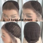 Highlight Ash Platinum Blonde Body Wave Synthetic Lace Front Wig for Women Long Wavy Pre Plucked Heat Resistant Fiber Wig