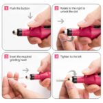 Electric Nail Drill Machine Set Manicure Drill Set Milling Cutters Nail File Equipment Strong Nail Polishing Tool