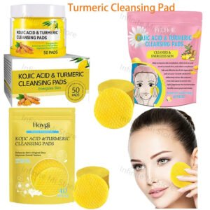 40/50pcs Turmeric Kojic Acid Cleansing Exfoliating Pads for Daily Cleansing Skin Care