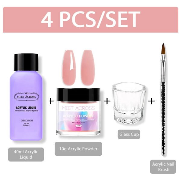 Acrylic Powder Set- Clear /Pink/ Nude