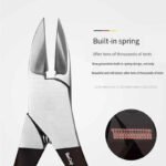2PCS Set Stainless Steel Cuticle Pliers Pedicure Manicure Tools
