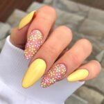 24pcs Full Cover Long False Press On Nails With Designs Light Green Stripe Gradient
