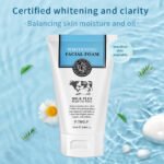 Whitening Facial Cleanser Foam, Moisturizing Deep Cleansing, Acne Milk, Oil Control, Exfoliating, Shrink Pores Face Wash.