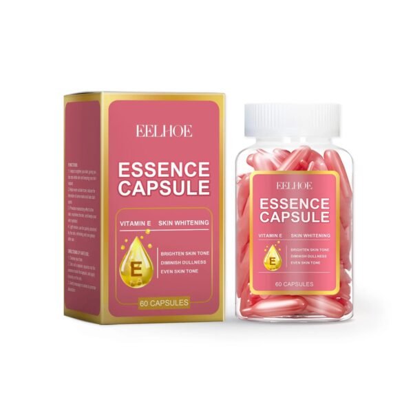 Vitamin E Face Care Capsules Serum Firming Facial Melasma Remove Deep Face Lightening Moisturizer Skin Care Serum for Face 60PCS