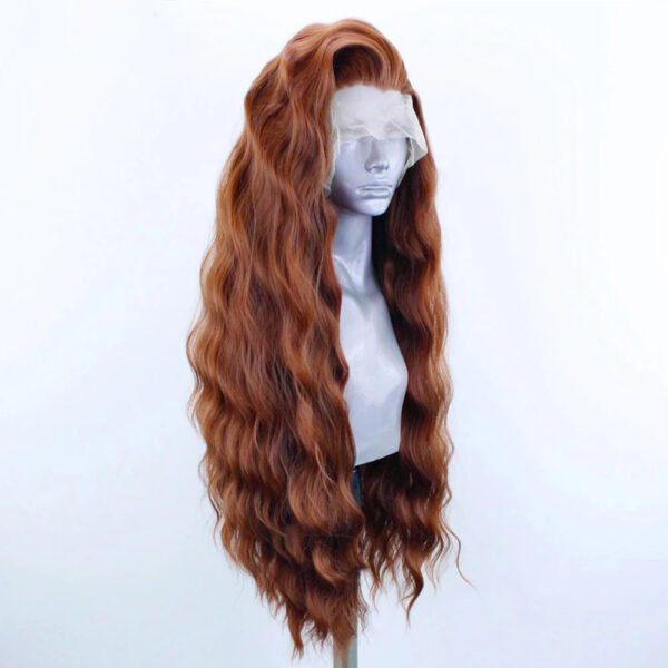 AIMEYA Synthetic Lace Front Wigs for Women Natural Hairline Long Brown Wig Pre Plucked Cosplay