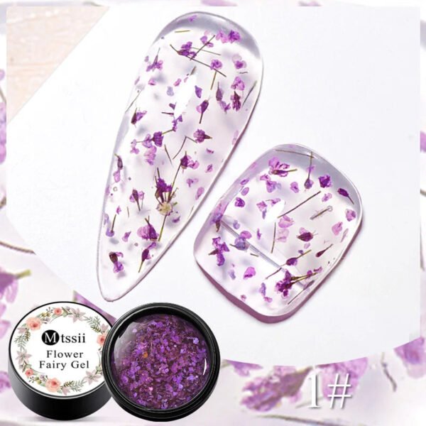 5-in-1 Glue Gel  - Reinforcement Gel, No-Wipe Top Coat, Manicure UV LED Soak Off Nail Gel Varnish for 3D Chrome Design