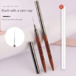 6/9/12/15/18MM Round Wood Handle Nail Art Liner DIY Painting Brush