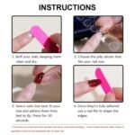 24pcs White Flower Fake Press on Nail Tips Yellow Pink Blush Full Cover Almond Shaped