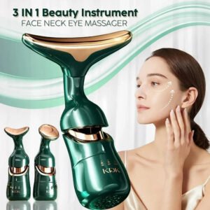 3 In 1 Facial Lifting Slimming EMS Massage Device Beauty Skin Neck Facial Eye Anti-Aging Face Tightening Wrinkle Massager