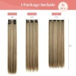 Clip In Hair Extensions Hair Extensions Thick Long Lace Weft Lightweight Synthetic