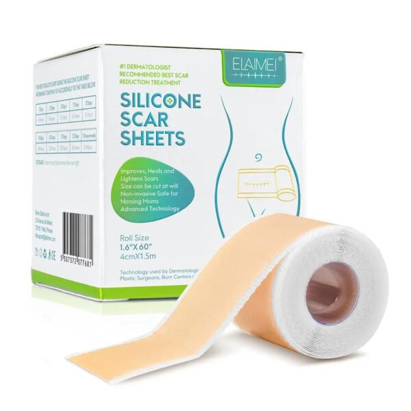 150cm Silicone Gel Scar Sheet Patch Treatment Cover Skin Repair Removal Tape for Acne, Burn Scar