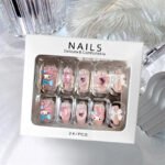 Sanrio My Melody Fake Press on Nails with Charms