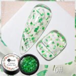 5-in-1 Glue Gel  - Reinforcement Gel, No-Wipe Top Coat, Manicure UV LED Soak Off Nail Gel Varnish for 3D Chrome Design