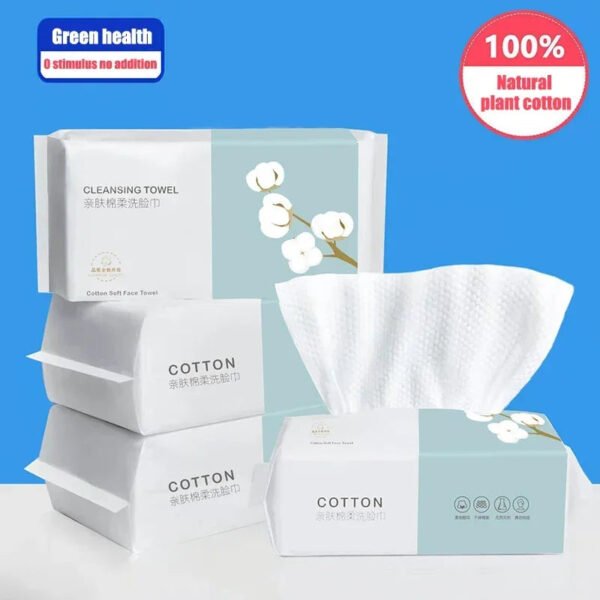 Reusable thickened cleanser face towel One pack of 100 pieces wet and dry makeup remover, cotton soft fabric