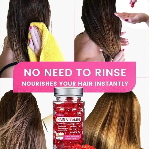 No Rinse Capsule Vitamin Conditioner Powerful Nursing Repair Damaged Rough Recovery Soft Shiny Nourishing Complex Essence