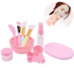 11pcs Pink Mask Bowl Set Facial Mask Full Set of Beauty Tools Mask Brush Bottles Skin Care Tool Kits