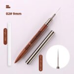 6/9/12/15/18MM Round Wood Handle Nail Art Liner DIY Painting Brush