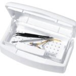 Nail Sterilizer Tray - Disinfection Box for Salon Nail Tools, Nippers, Tweezers, and Manicure Equipment