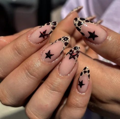 24Pcs Pink French Style Fake Press on Nails 3D Bowknot Designs Short Square
