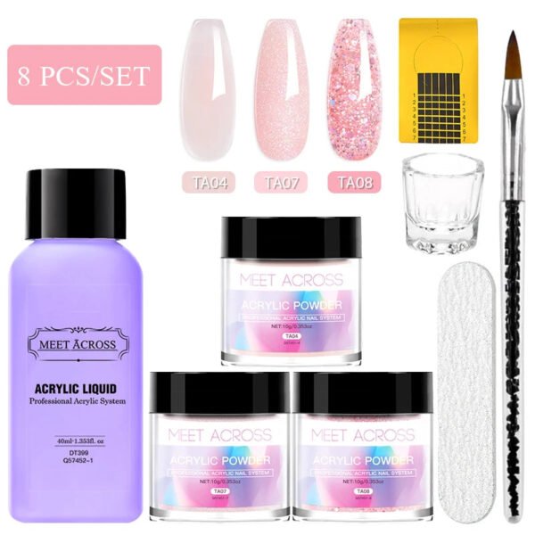 Acrylic Powder Set- Clear /Pink/ Nude