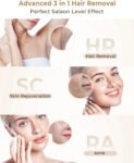 Laser Hair Removal IPL 999900 Flashes HR/RA/SC 3 in 1 Epilator Device 5c㎡ flash window 17.6J for Facial Legs Arms Whole Body Use