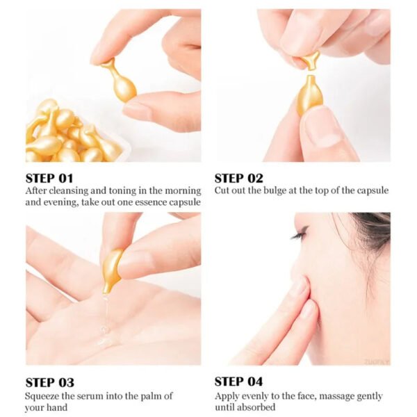20/50pcs Hyaluronic Acid Capsules Serum Spot Acne Remover Whitening Anti-Wrinkle Firming Brighten Skin Care Cosmetics Face Serum