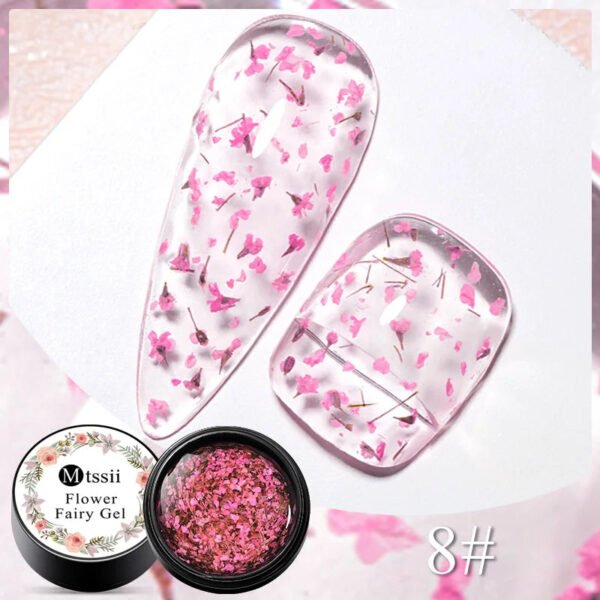 5-in-1 Glue Gel  - Reinforcement Gel, No-Wipe Top Coat, Manicure UV LED Soak Off Nail Gel Varnish for 3D Chrome Design
