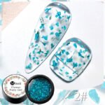 5-in-1 Glue Gel  - Reinforcement Gel, No-Wipe Top Coat, Manicure UV LED Soak Off Nail Gel Varnish for 3D Chrome Design
