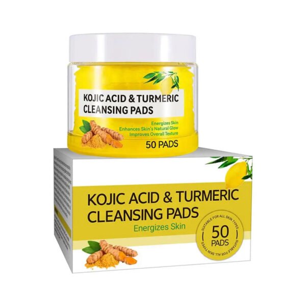 40/50pcs Turmeric Kojic Acid Cleansing Exfoliating Pads for Daily Cleansing Skin Care
