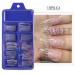 100pcs Nude Pink False Nail Press On Acrylic Nails