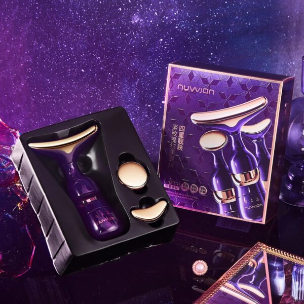 3 In 1 Facial Lifting Slimming EMS Massage Device Beauty Skin Neck Facial Eye Anti-Aging Face Tightening Wrinkle Massager