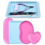 1 Pcs Stainless Steel Manicure Tool Tray