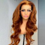 Tuneful 13x6 Ginger Blonde Colored Human Hair Lace Front Wigs HD Lace Frontal Wigs Body Wave Honey Blonde Color Human Hair Wigs