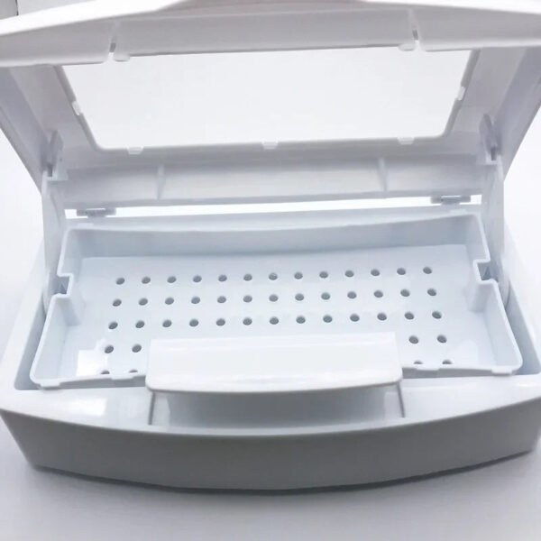 Nail Sterilizer Tray - Disinfection Box for Salon Nail Tools, Nippers, Tweezers, and Manicure Equipment