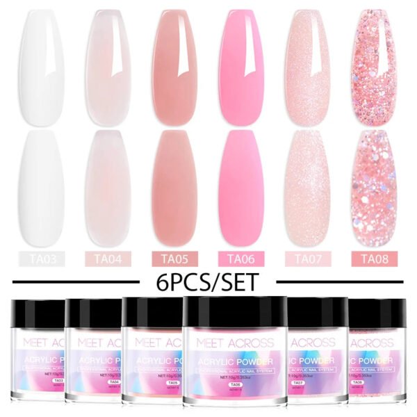 Acrylic Powder Set- Clear /Pink/ Nude