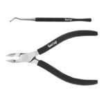 2PCS Set Stainless Steel Cuticle Pliers Pedicure Manicure Tools