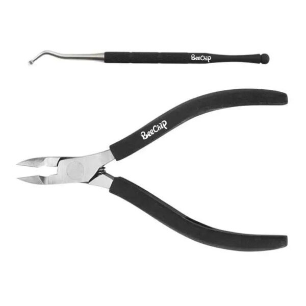 2PCS Set Stainless Steel Cuticle Pliers Pedicure Manicure Tools