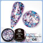 5 in 1 Glue Gel Reinforcement Gel No Wipe Top Coat Nail Art  Soak Off UV Gel Varnish 3D Chrome Design Super Diamond Gel