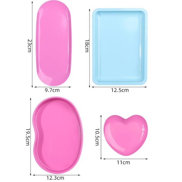 1 Pcs Stainless Steel Manicure Tool Tray