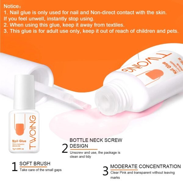 5pcs/2pcs 7g Super Strong Nail Glue for False Nail Lasting Adhesion