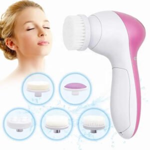 Electric Facial Cleaner 5 IN 1 Face Cleansing Brush Wash Machine Cleanser Tool